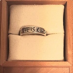 James Avery Retired Love Is Kind Love Is Patient Ring Size 7